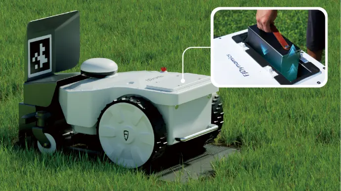 Batteriewechsel und Ladestation Mähroboter